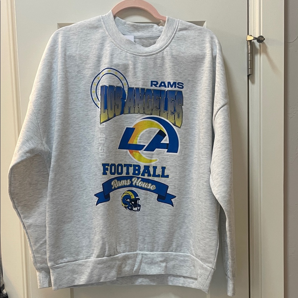 Los Angeles Rams Football Sweatshirt - Gray and Blue